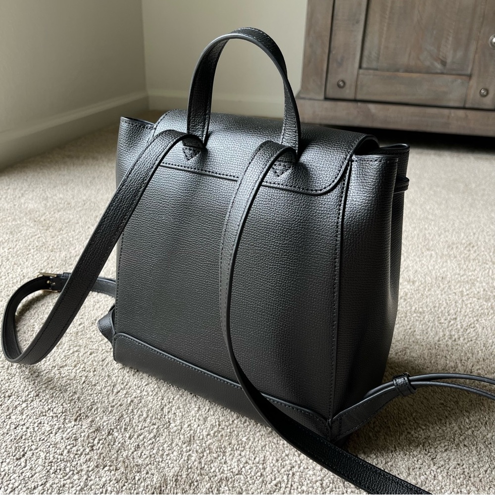Kate Spade Black Leather Backpack - Picture 5 of 8
